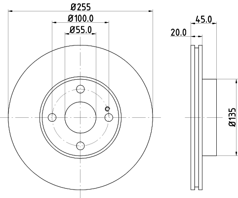 Tarcza hamulcowa HELLA 8DD 355 106-491