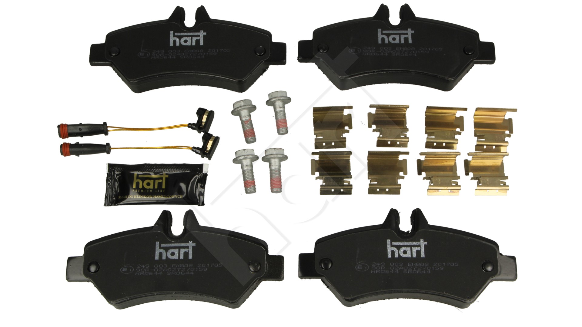 Klocki hamulcowe HART 249 003