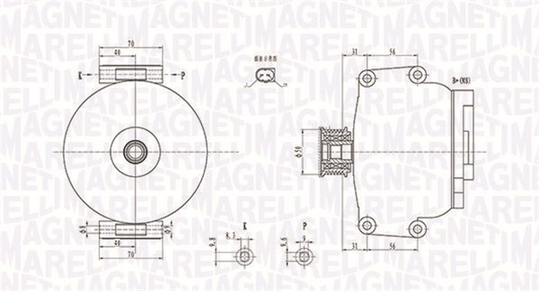 Alternator MAGNETI MARELLI 063731846010