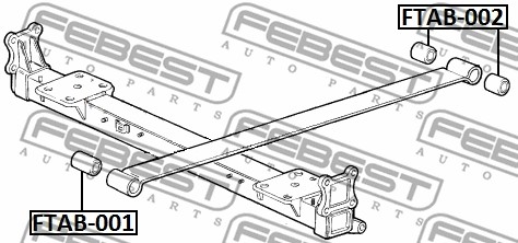 Tuleja pióra resora FEBEST FTAB-001
