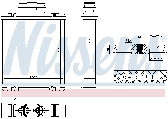 Nagrzewnica NISSENS 73997