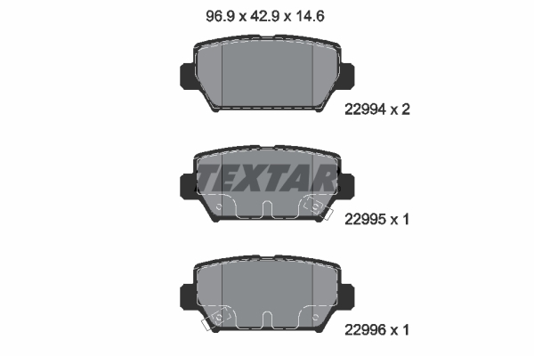 Klocki hamulcowe TEXTAR 2299401