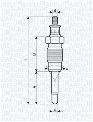 Świeca żarowa MAGNETI MARELLI 062900016304