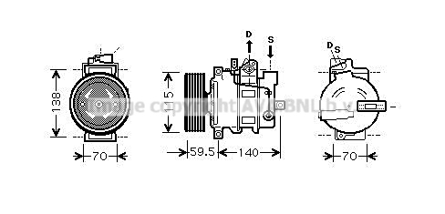 Kompresor klimatyzacji AVA QUALITY COOLING AIAK284