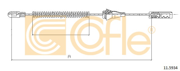 Linka hamulca ręcznego COFLE 11.5934
