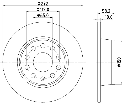 Tarcza hamulcowa HELLA PAGID 8DD 355 131-811