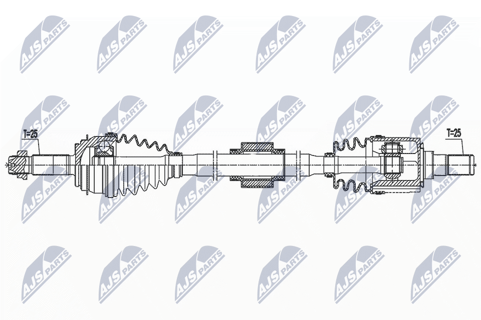 Wał napędowy NTY NPW-KA-398