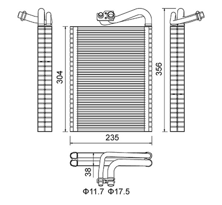 Parownik klimatyzacji HART 644 050