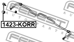 Łącznik stabilizatora FEBEST 1423-KORR