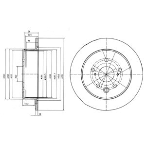 Tarcza hamulcowa DELPHI BG4178