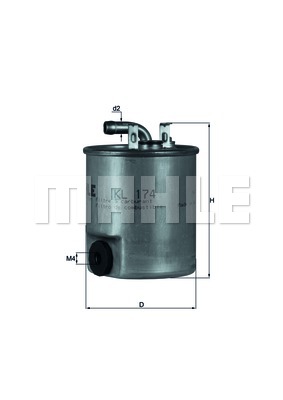 Filtr paliwa KNECHT KL 174
