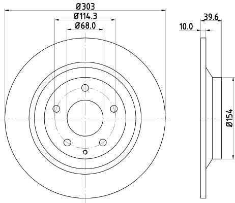 Tarcza hamulcowa HELLA 8DD 355 118-541