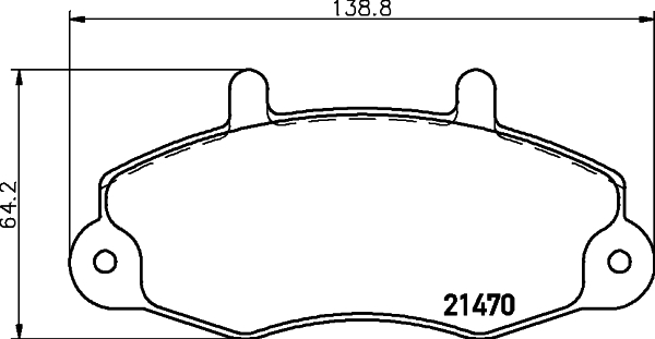 Zestaw klocków hamulcowych, hamulce tarczowe HELLA 8DB 355 006-391