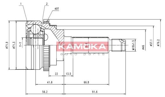 Przegub KAMOKA 6944