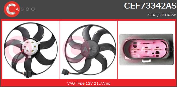 Wentylator CASCO CEF73342AS