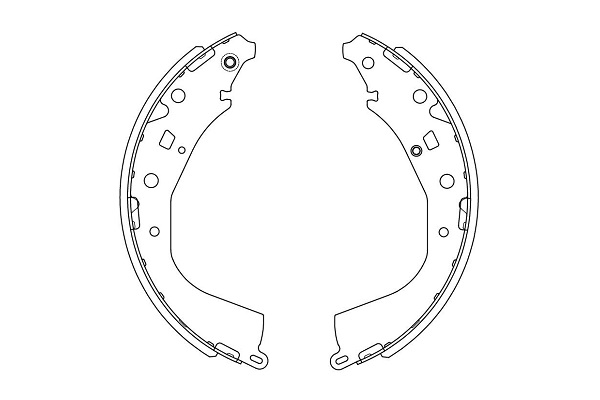 Zestaw szczęk hamulcowych KAVO PARTS KBS-9947