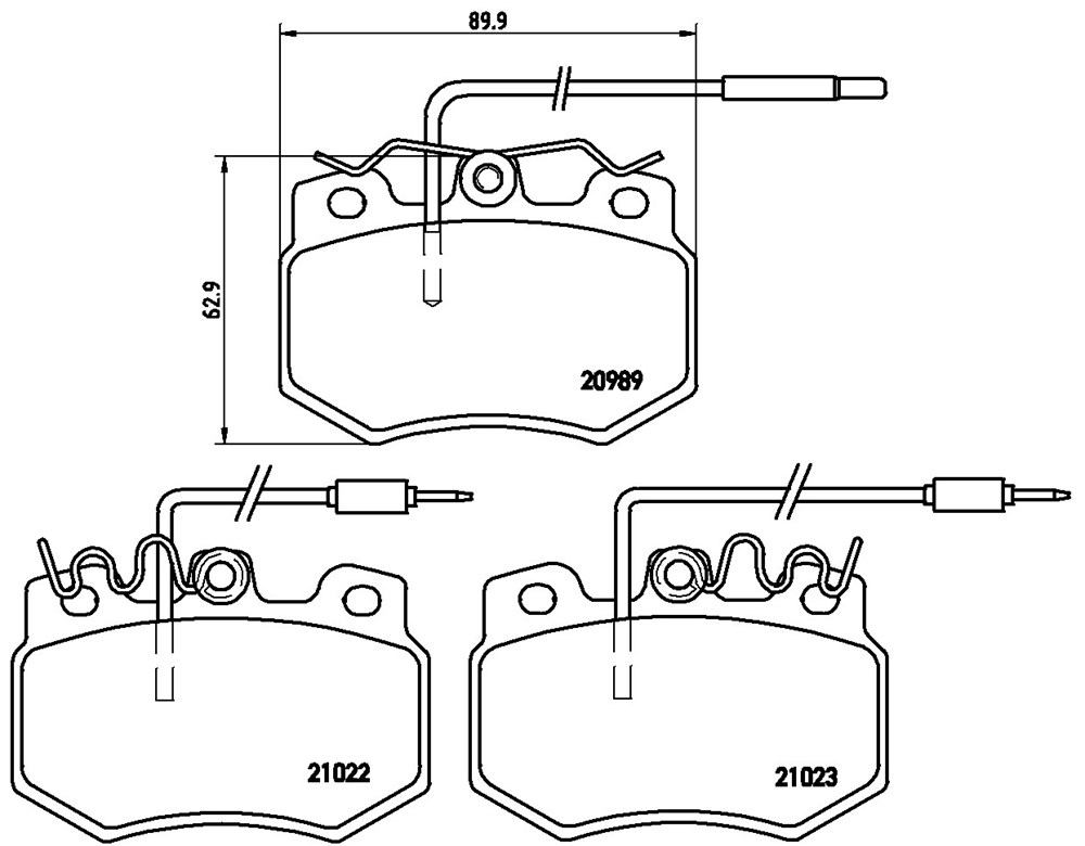 Klocki hamulcowe BREMBO P 61 031