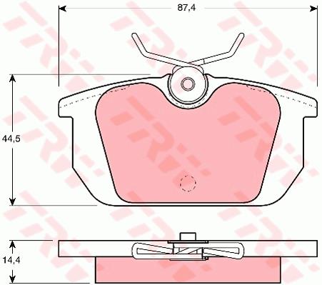 Klocki hamulcowe TRW GDB466