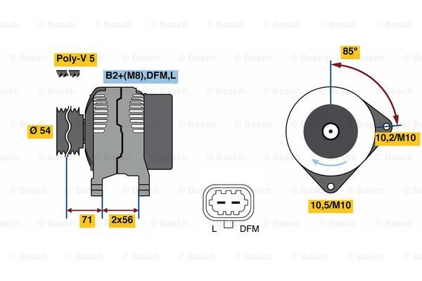 Alternator BOSCH 0 986 049 990