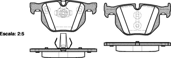 Klocki hamulcowe REMSA 0381.61