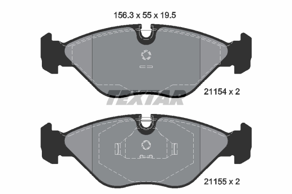 Klocki hamulcowe TEXTAR 2115402