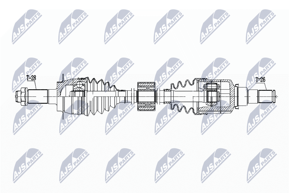 Wał napędowy NTY NPW-SU-060