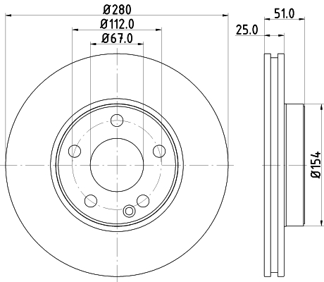 Tarcza hamulcowa HELLA 8DD 355 119-601
