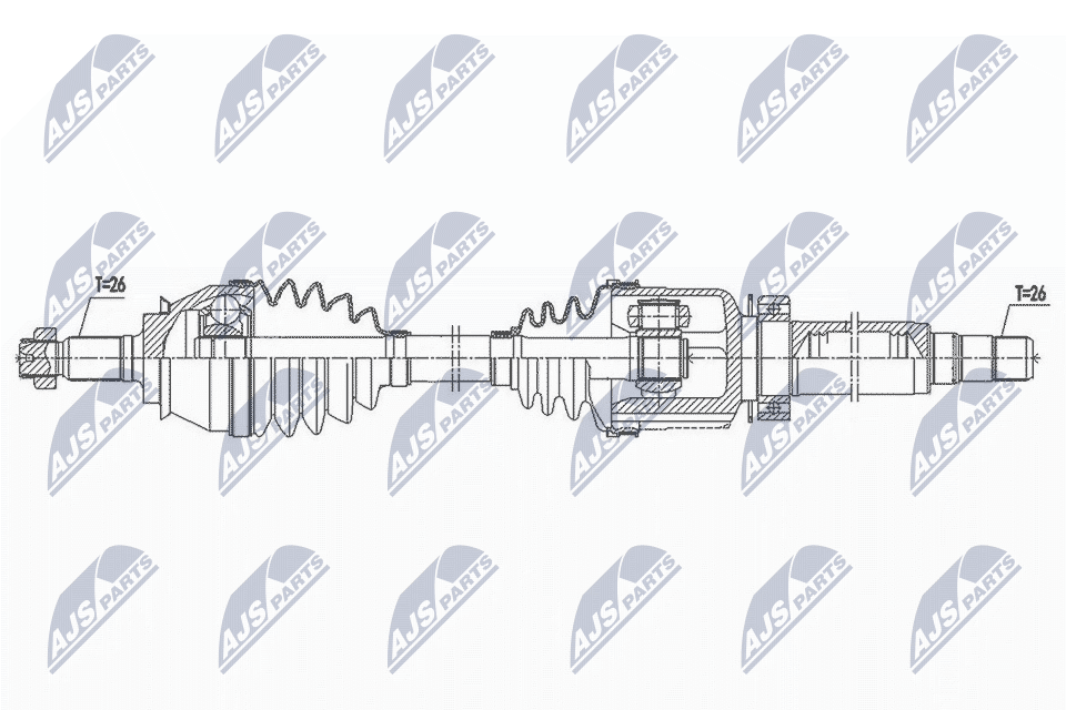 Wał napędowy NTY NPW-BM-173