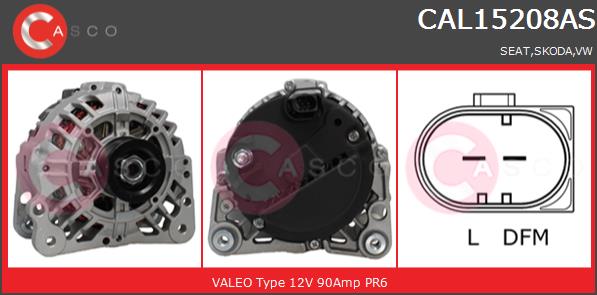 Alternator CASCO CAL15208AS