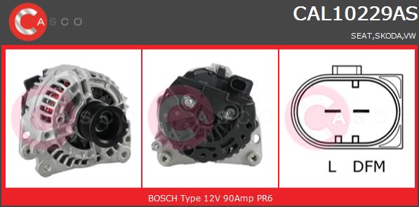 Alternator CASCO CAL10229AS