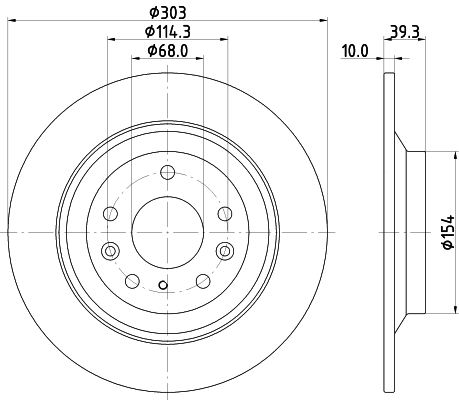 Tarcza hamulcowa HELLA 8DD 355 133-481