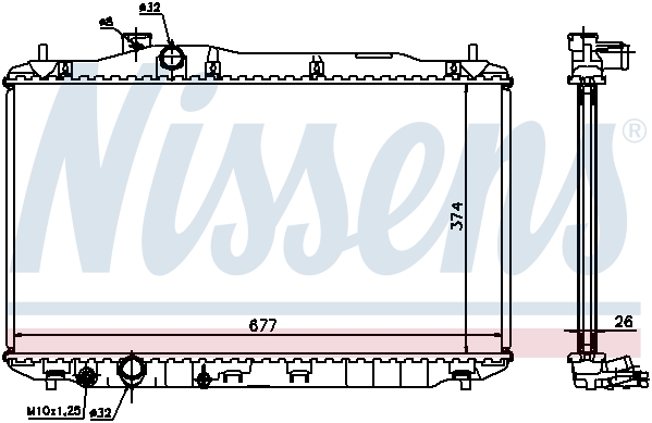 Chłodnica NISSENS 68134A