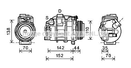 Kompresor klimatyzacji AVA QUALITY COOLING BWAK423