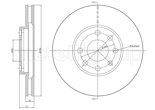 Tarcza hamulcowa METELLI 23-0490C