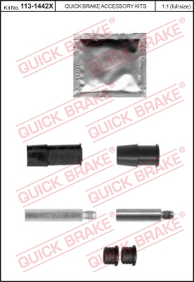 Zestaw tulei prowadzących zacisk hamulca QUICK BRAKE 113-1442X