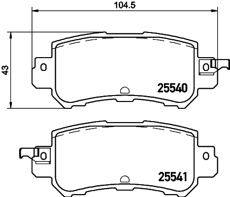 Klocki hamulcowe HELLA 8DB 355 020-151