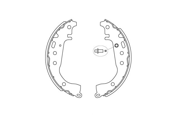 Zestaw szczęk hamulcowych KAVO PARTS KBS-9941