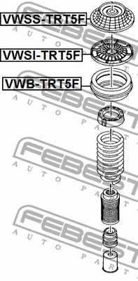 Sprężyna talerzowa FEBEST VWSI-TRT5F