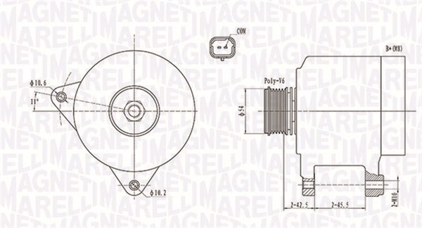 Alternator MAGNETI MARELLI 063731914010