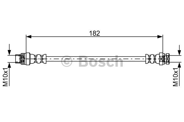 Przewód hamulcowy elastyczny BOSCH 1 987 481 753