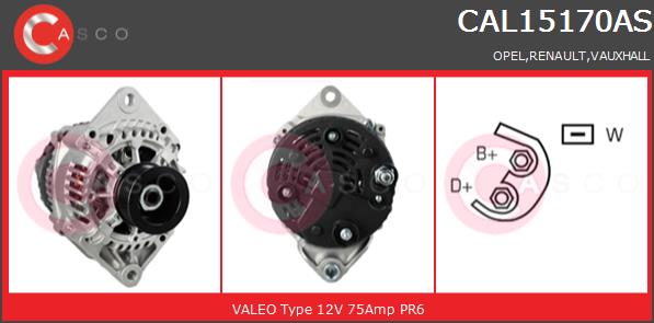 Alternator CASCO CAL15170AS