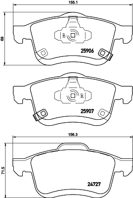 Klocki hamulcowe HELLA 8DB 355 021-451