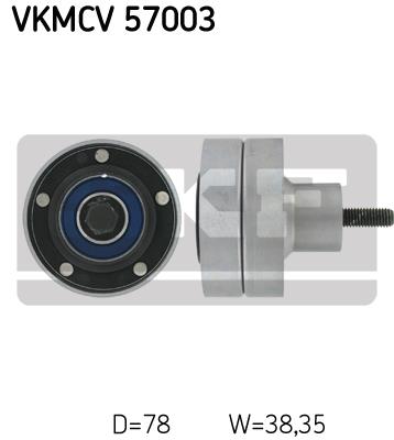 Rolka prowadząca paska osprzętu SKF VKMCV 57003