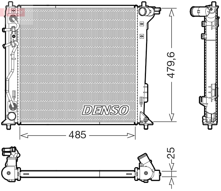 Chłodnica, układ chłodzenia silnika DENSO DRM41030