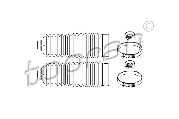 Osłona drążka kierowniczego TOPRAN 207 523
