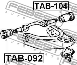 Tuleja wahacza FEBEST TAB-104