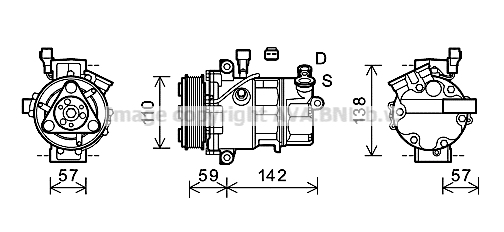 Kompresor klimatyzacji AVA QUALITY COOLING ALAK127