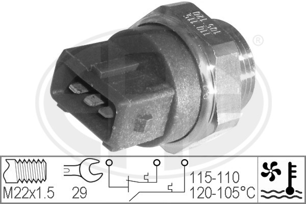 Włącznik wentylatora ERA 330227