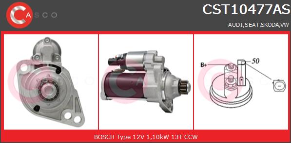 Rozrusznik CASCO CST10477AS