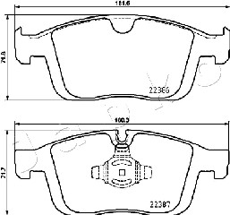 Klocki hamulcowe JAPKO 500335